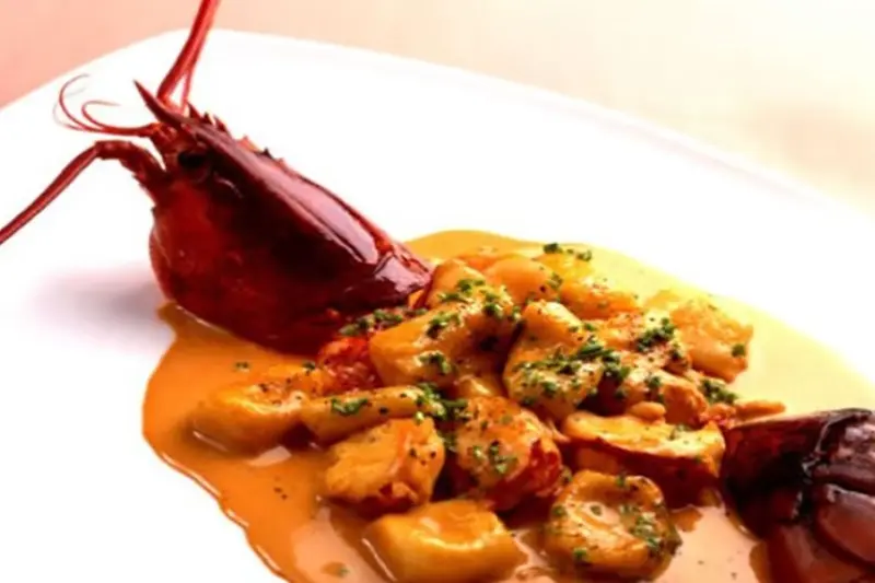 Roasted Lobster With Almonds And Pistachio Cream Recipe