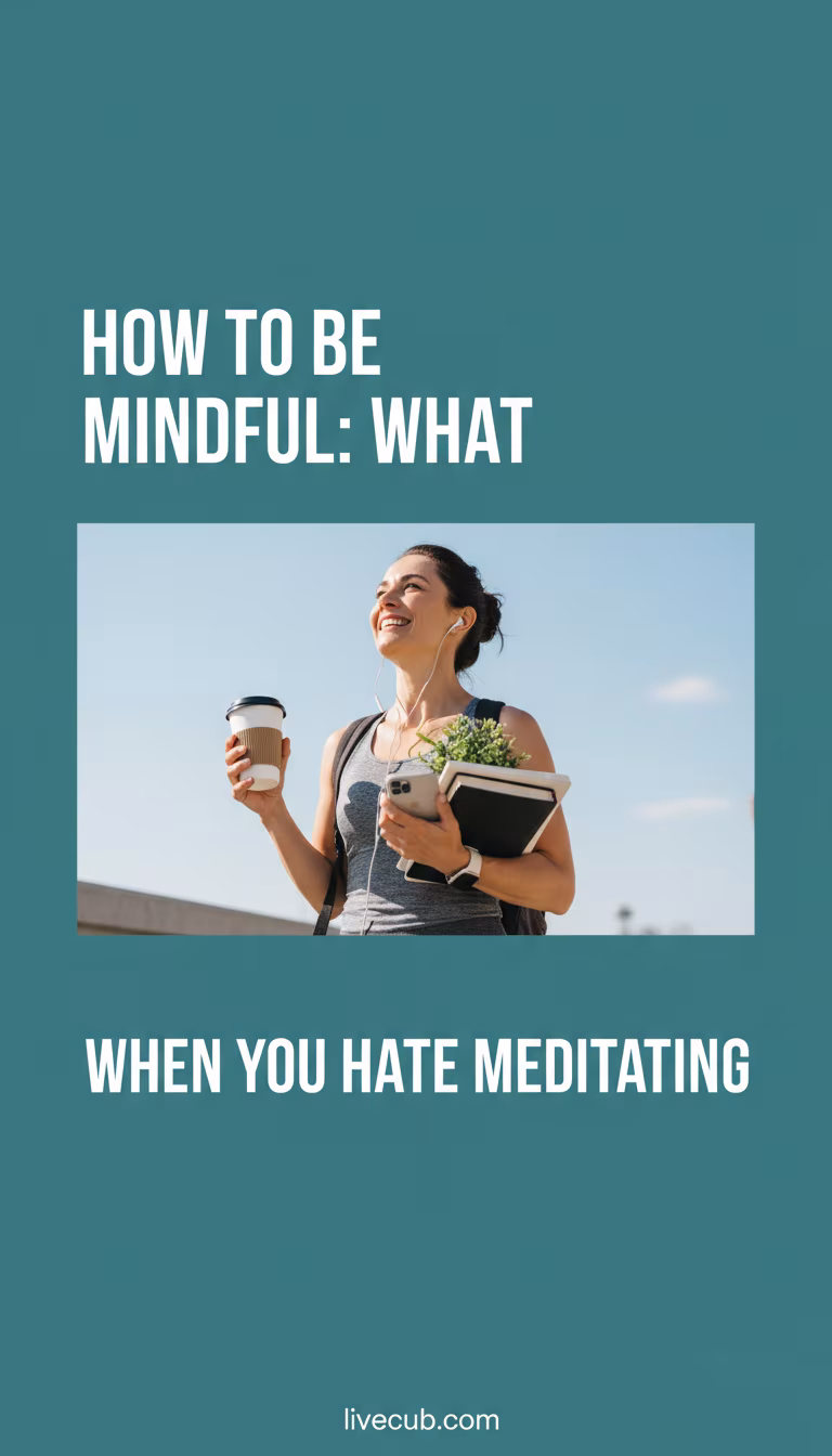 How to Practice Mindfulness When You Hate Meditating