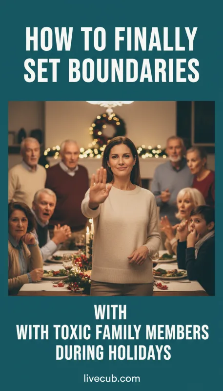 How to Set Boundaries With Toxic Family Members During Holidays