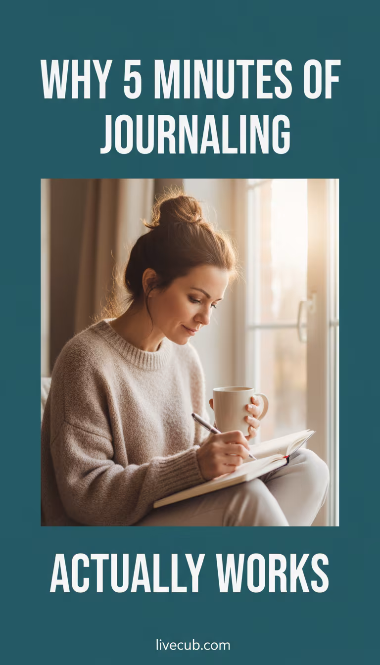 Why Journaling for Five Minutes a Day Actually Works