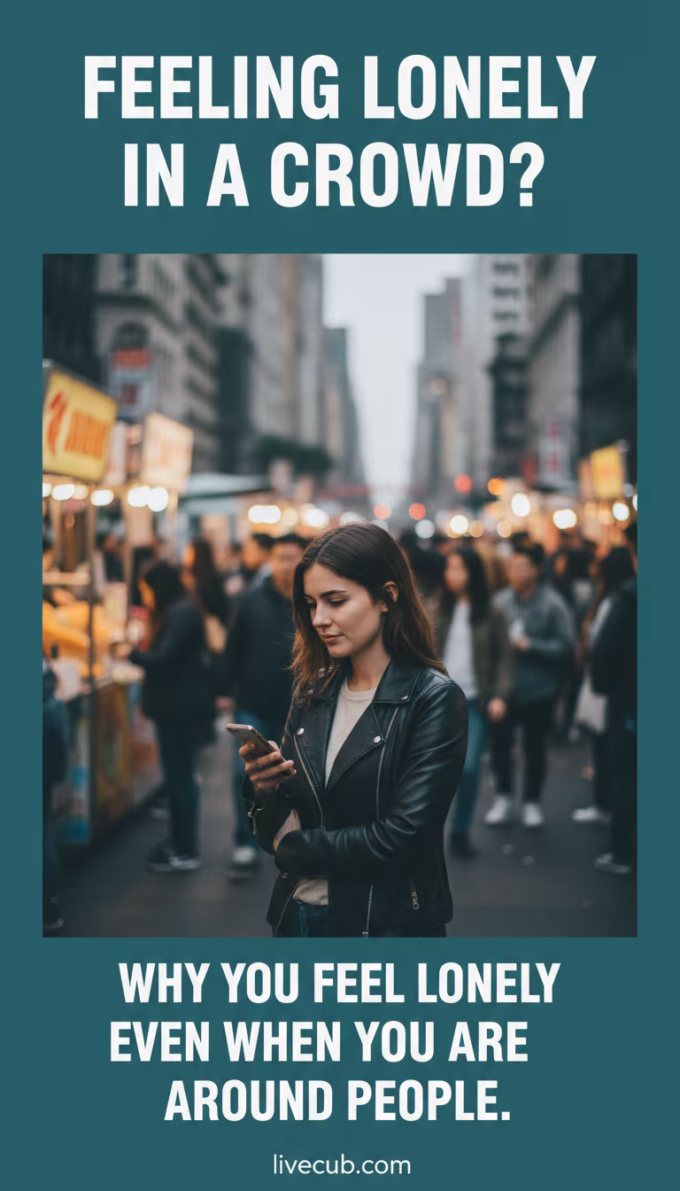 Why You Feel Lonely Even When You Are Around People
