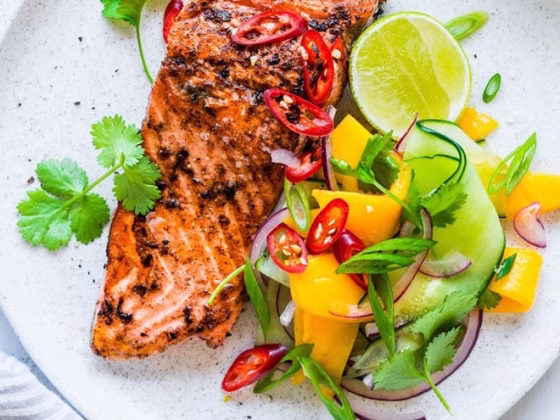 Crepes Salmon in Silky Lemon Lime Chiffon Sauce Recipe