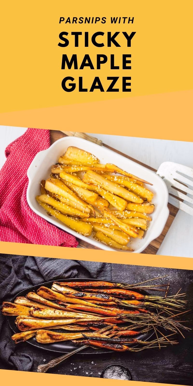 Parsnips with Sticky Maple Glaze