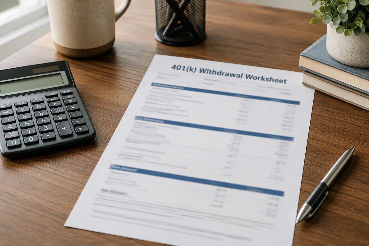 401k early withdrawal penalty calculation