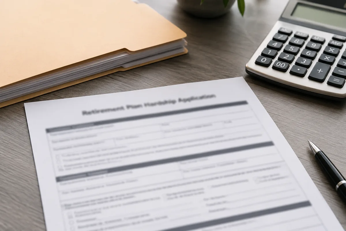 Hardship withdrawal document review