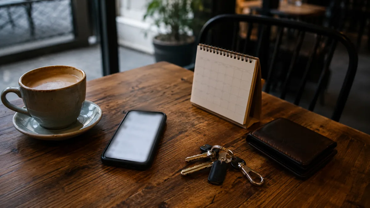 Safe first date planning with phone and calendar