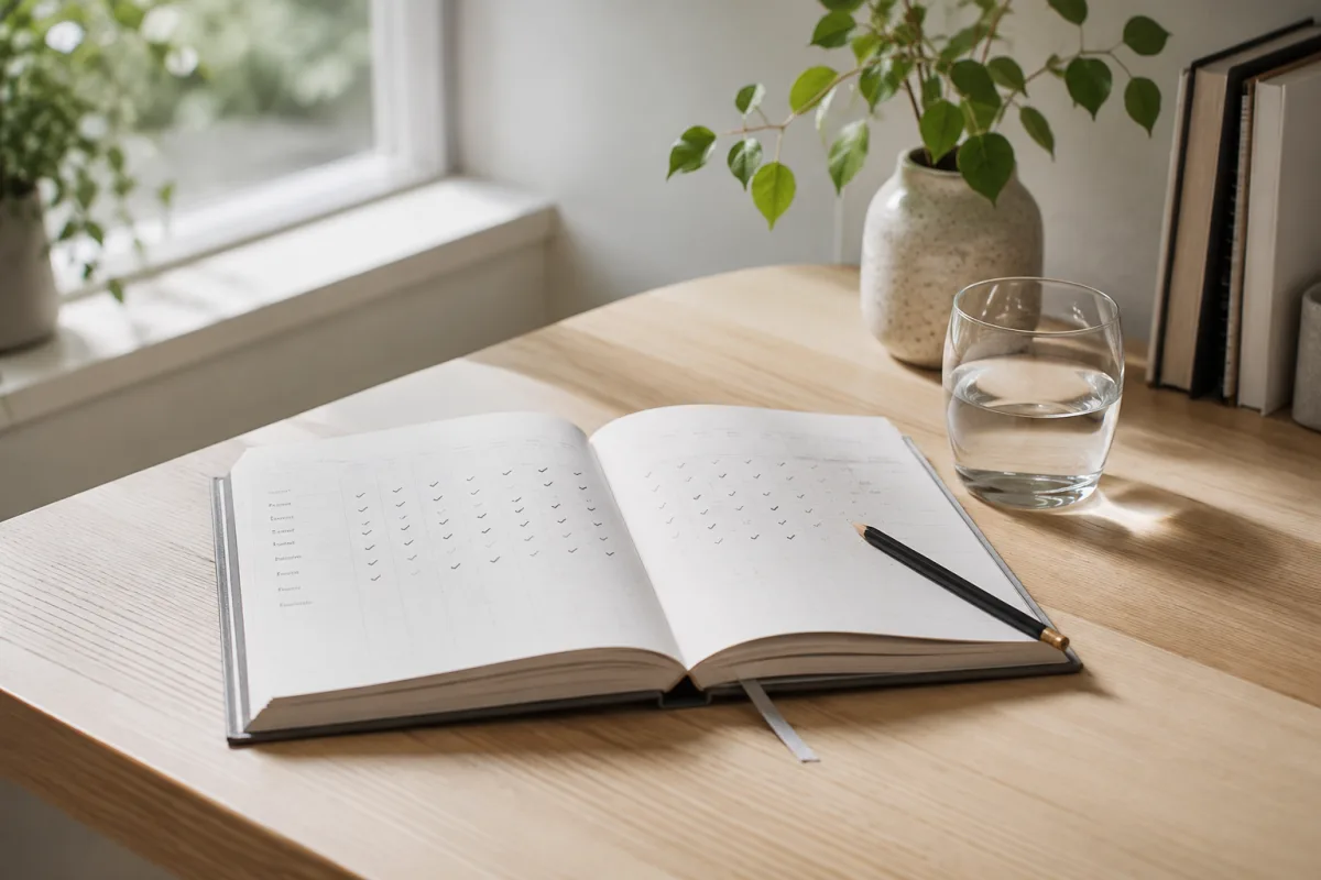 Weekly confidence practice tracker