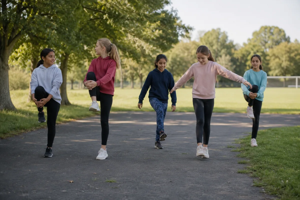 Girls movement activity