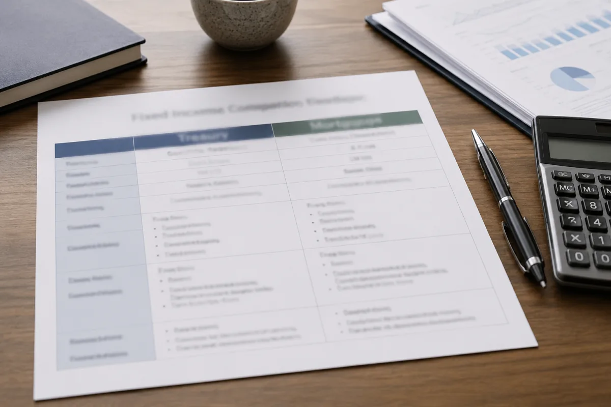 Ginnie Mae and Treasury comparison notes