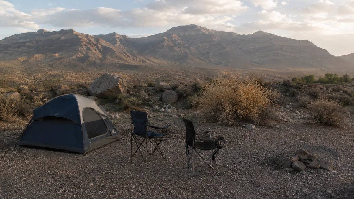 High-country campsite near the San Juan Mountains