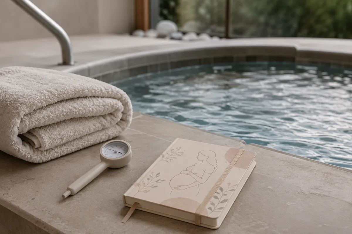 Hot tub temperature risk during pregnancy
