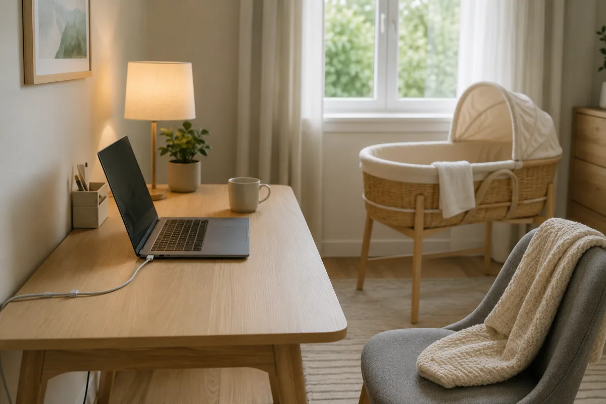 Laptop heat safety near newborn