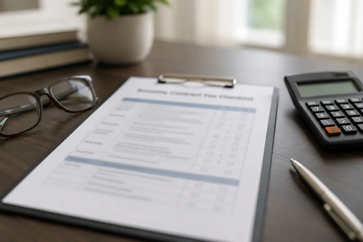 Annuity fees and surrender charges checklist