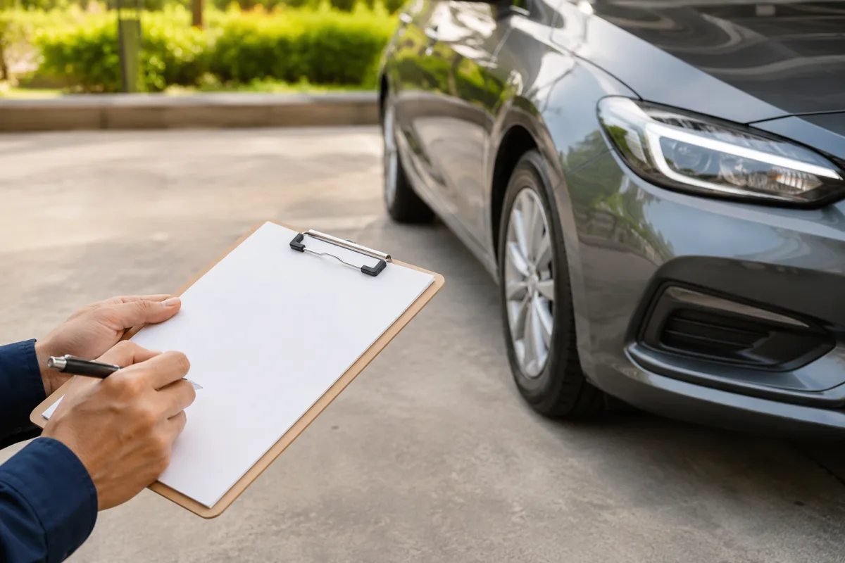 Auto lease end inspection