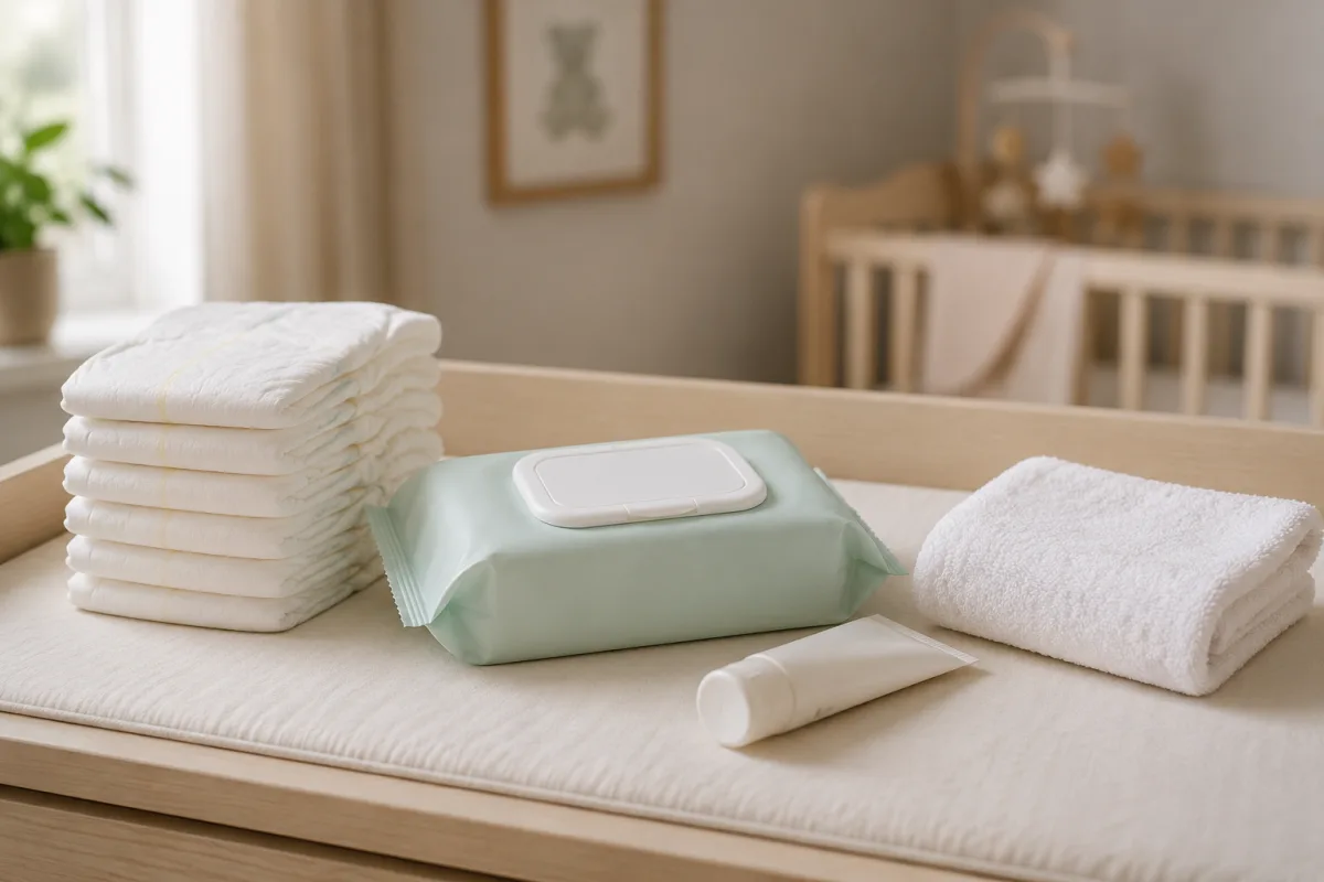 Gentle diaper rash care supplies