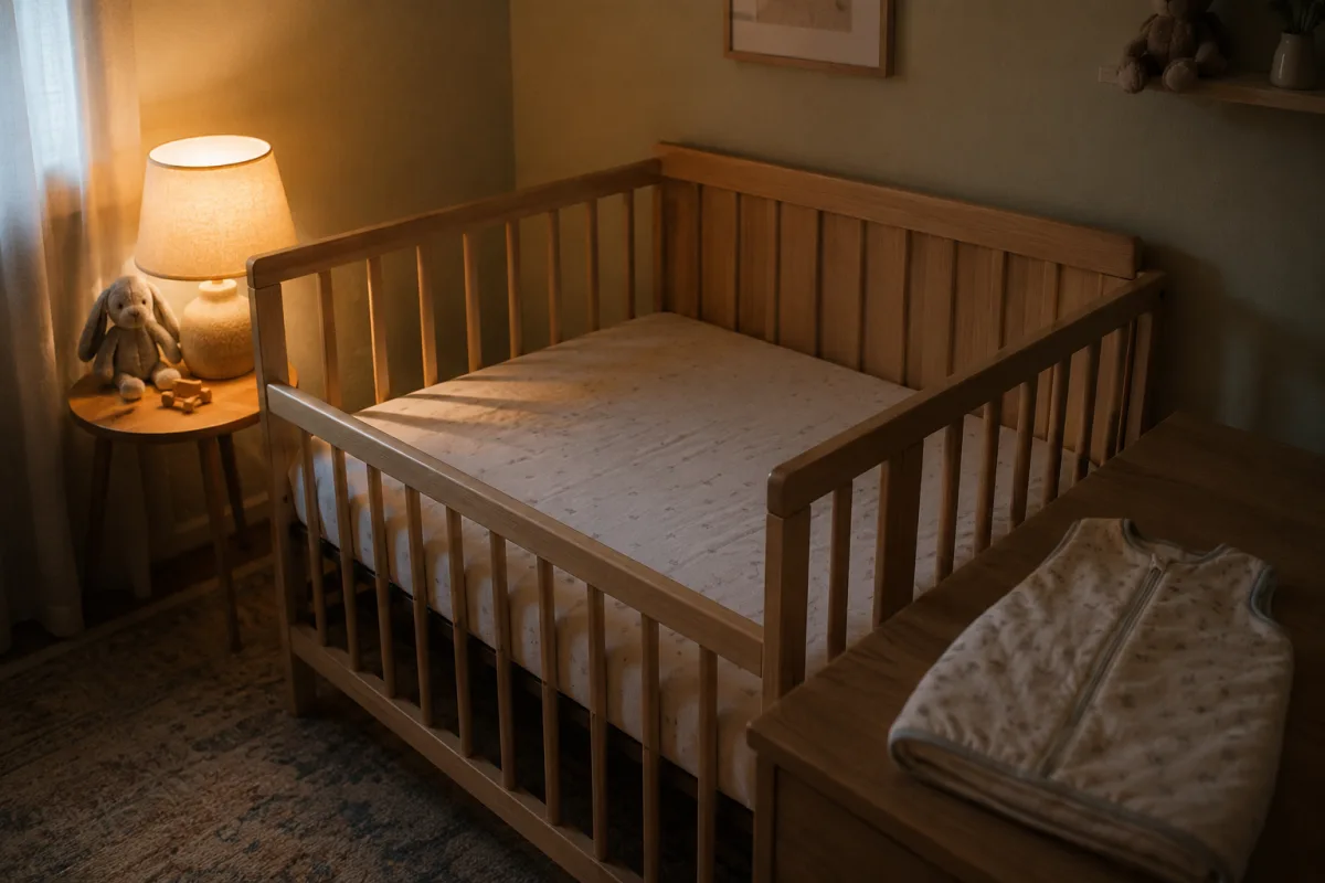 Safe infant sleep space before sleep training