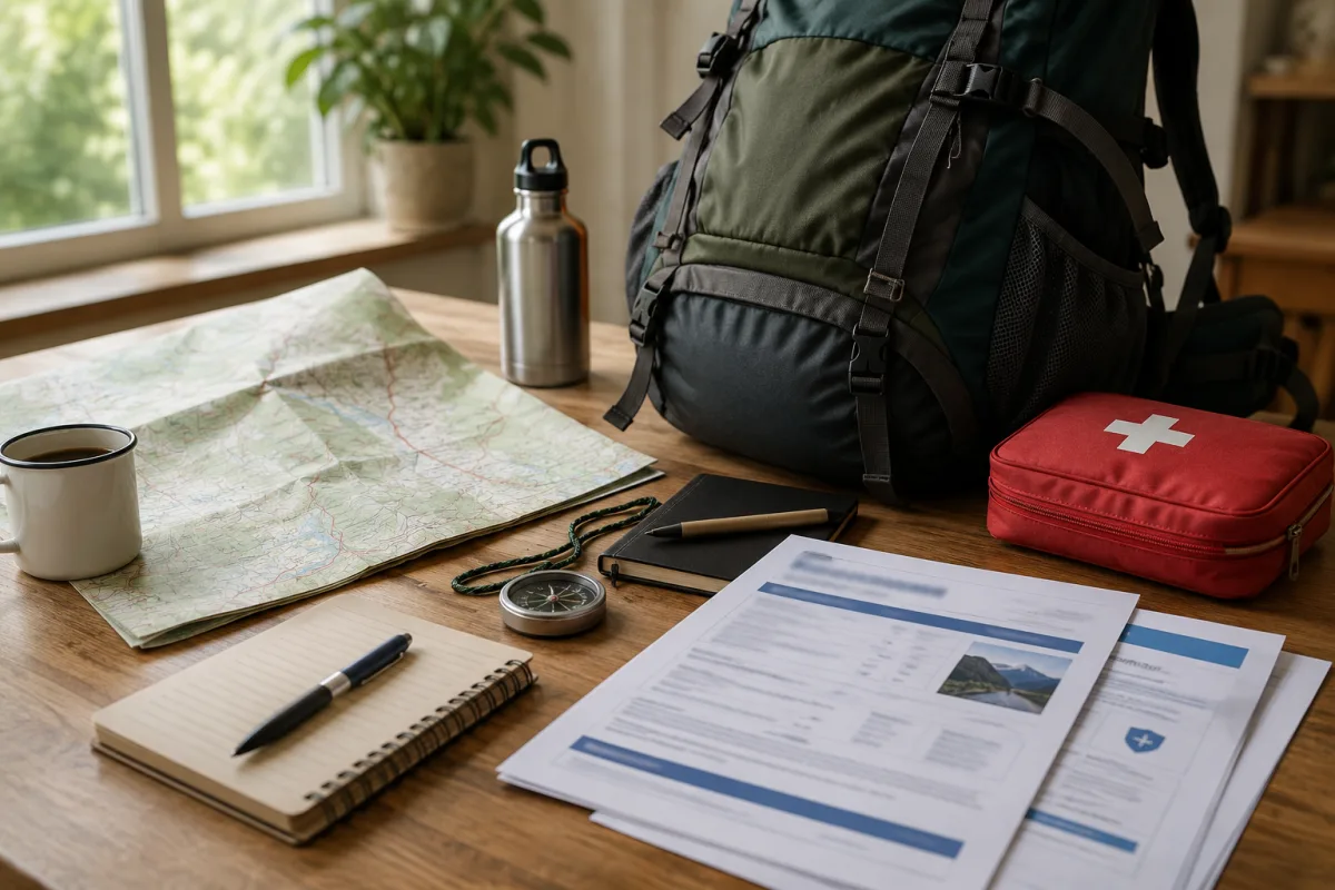 Backpacker medical evacuation planning