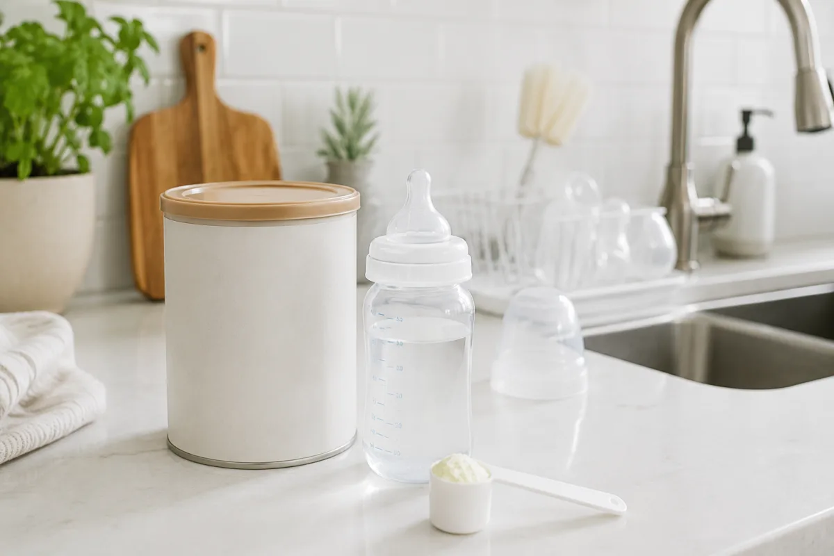 Safe formula preparation setup