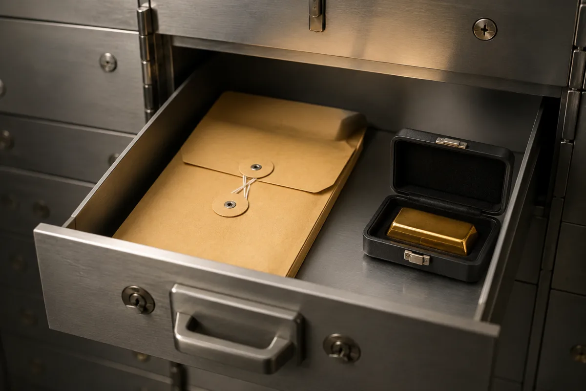 Gold bar storage planning