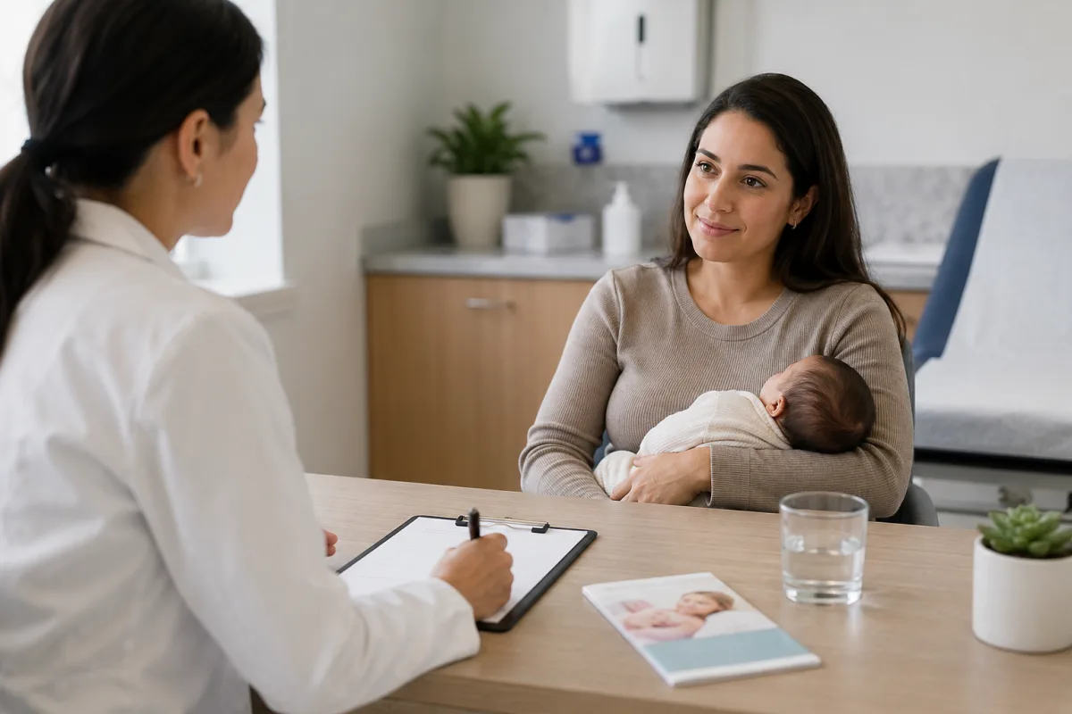 Postpartum birth control conversation