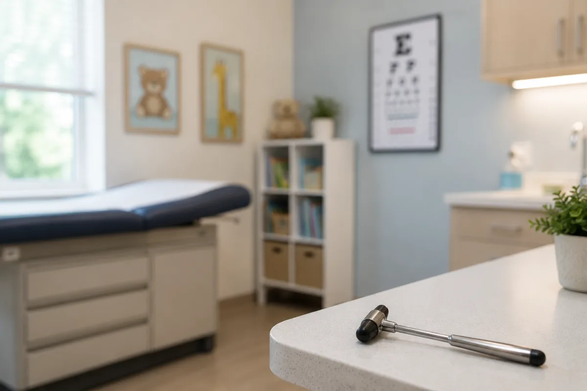 Pediatric neurological exam setup