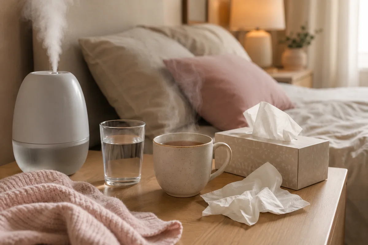 Pregnancy cold comfort setup