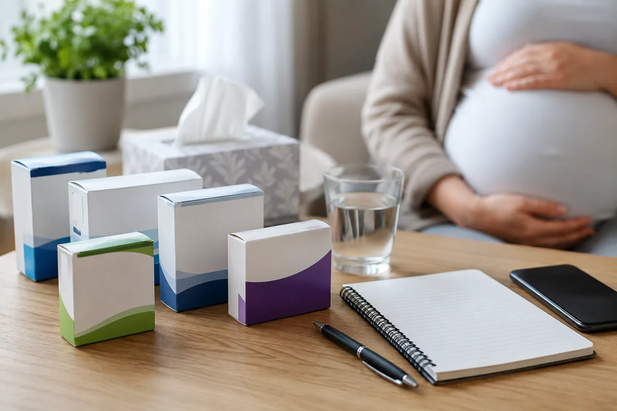 Checking cold medicine labels in pregnancy