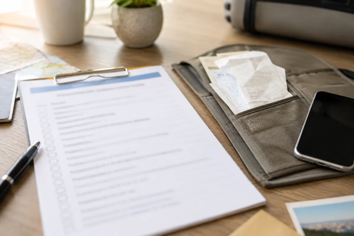 Travel insurance claims process checklist