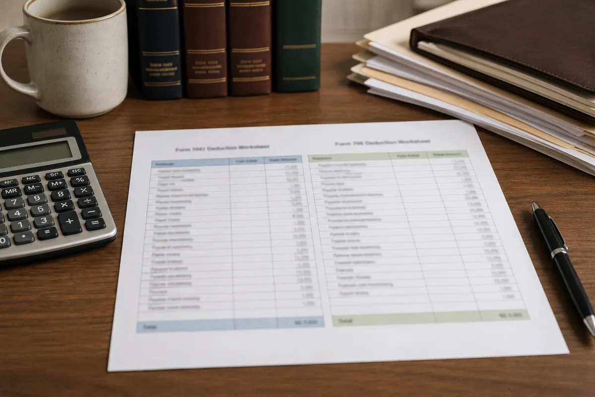 Estate tax deduction tracking