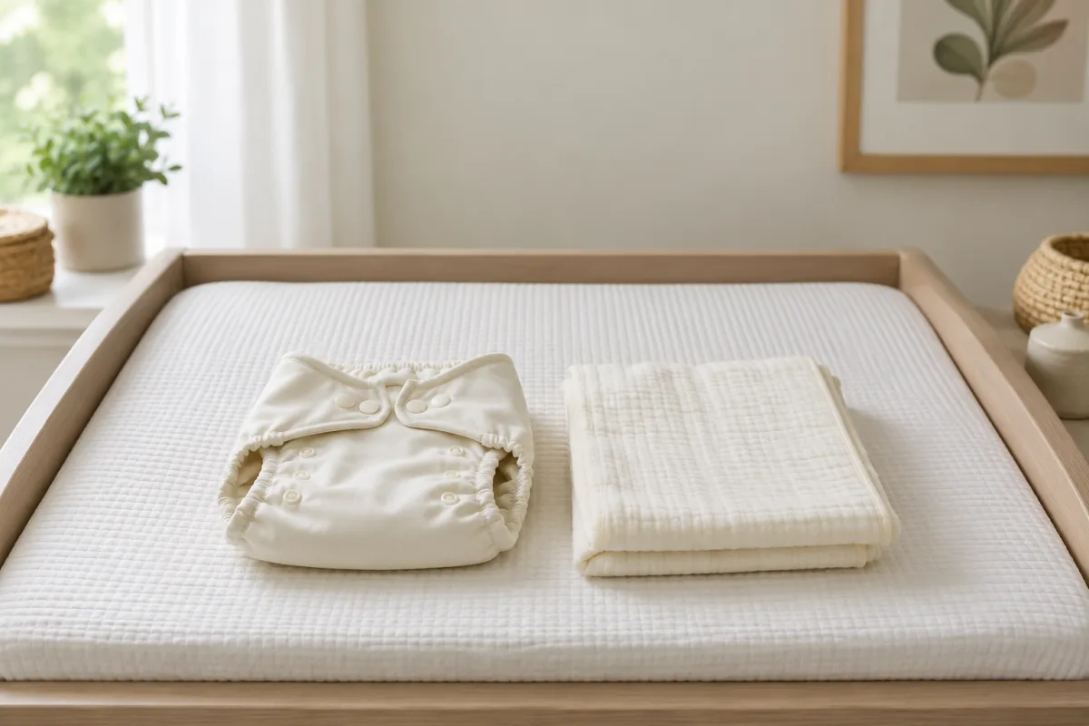Flatfold and prefold cloth diapers