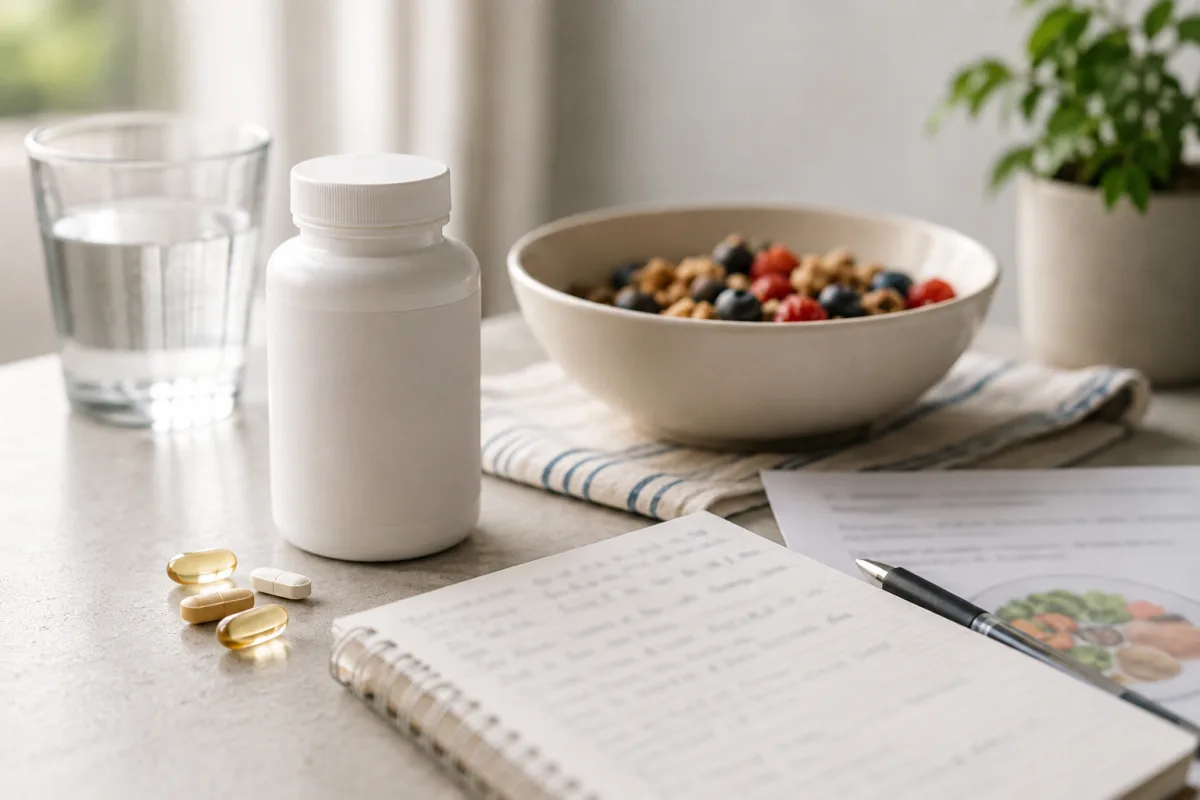 Folic acid supplement and fortified food notes