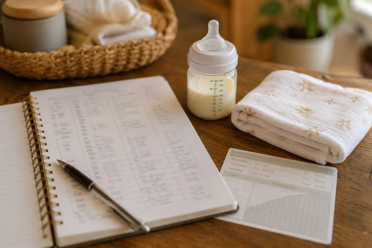 Feeding log for preterm or low birth weight baby