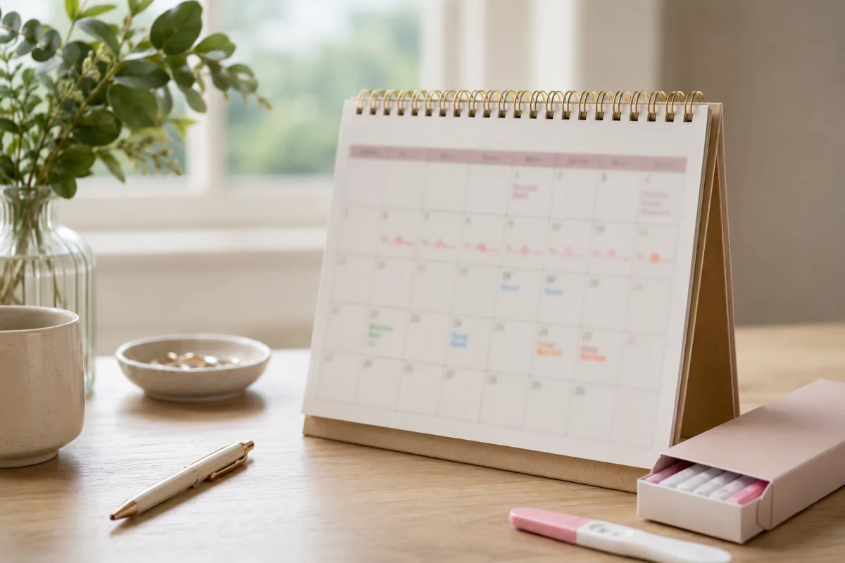 Fertile window calendar notes