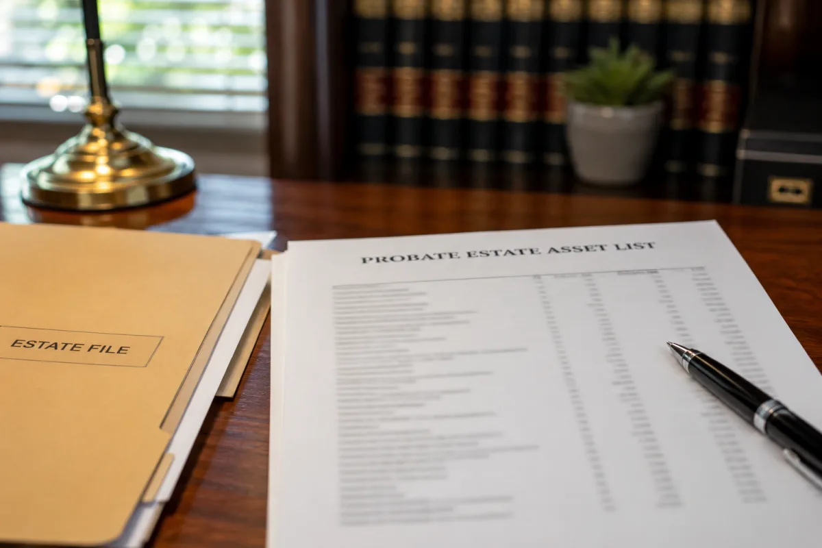 Probate estate asset list