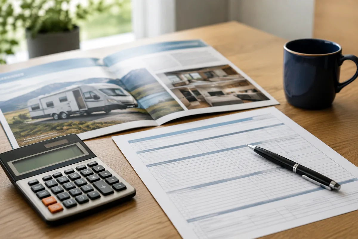 RV financing total cost worksheet