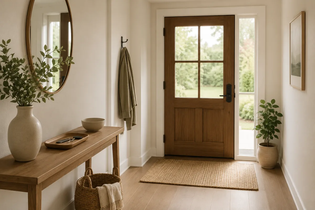 Feng shui entry adjustment