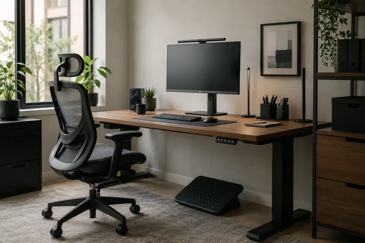 Ergonomic office setup