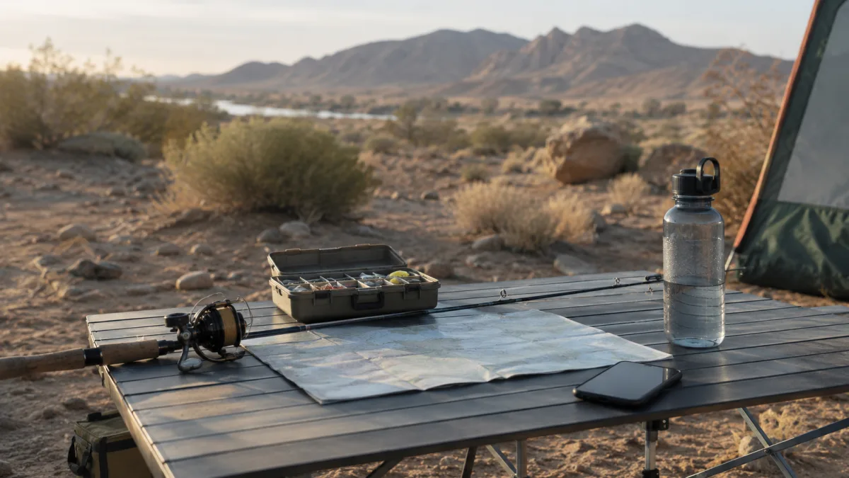 Arizona fishing license and lake planning setup