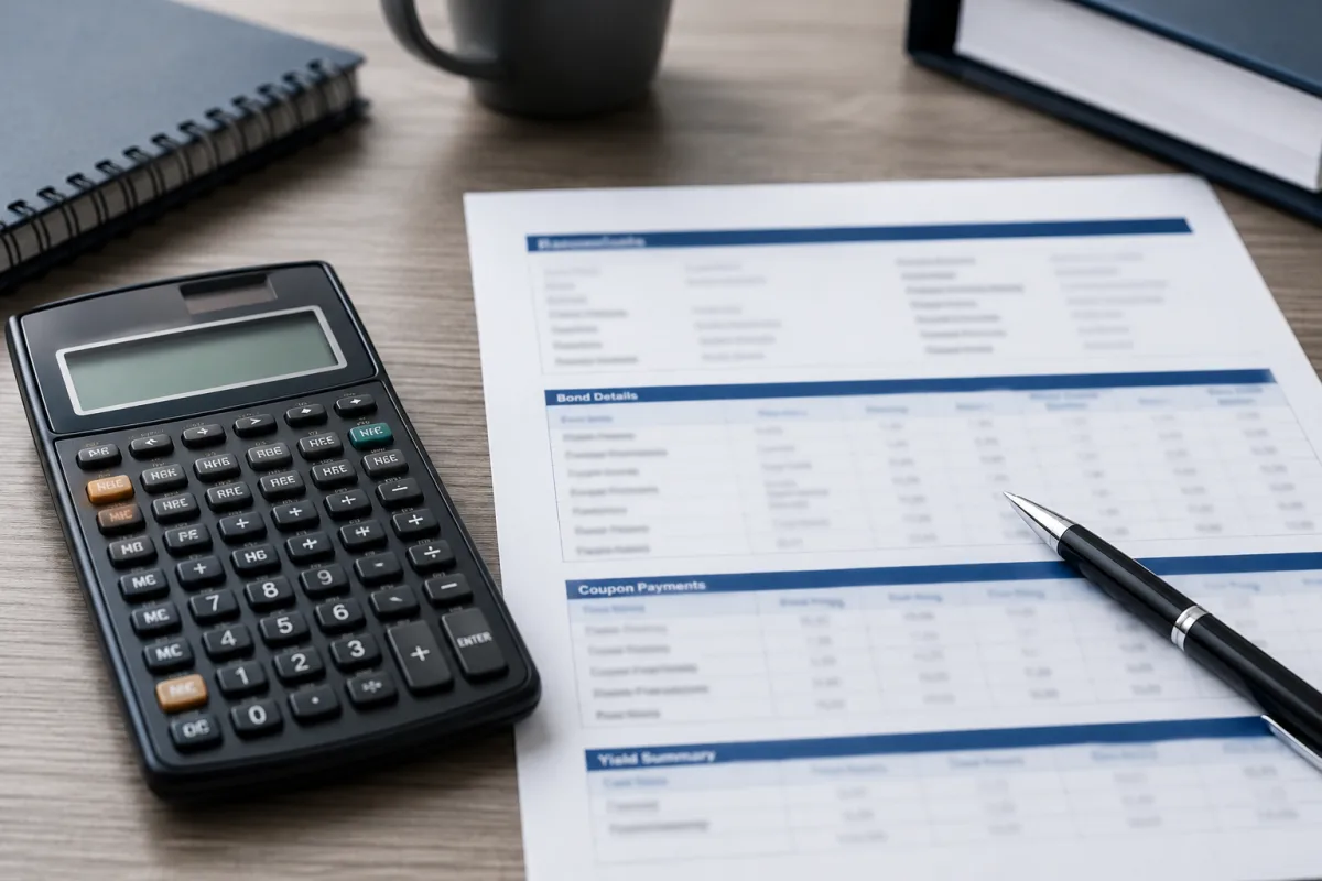 Bond calculation worksheet