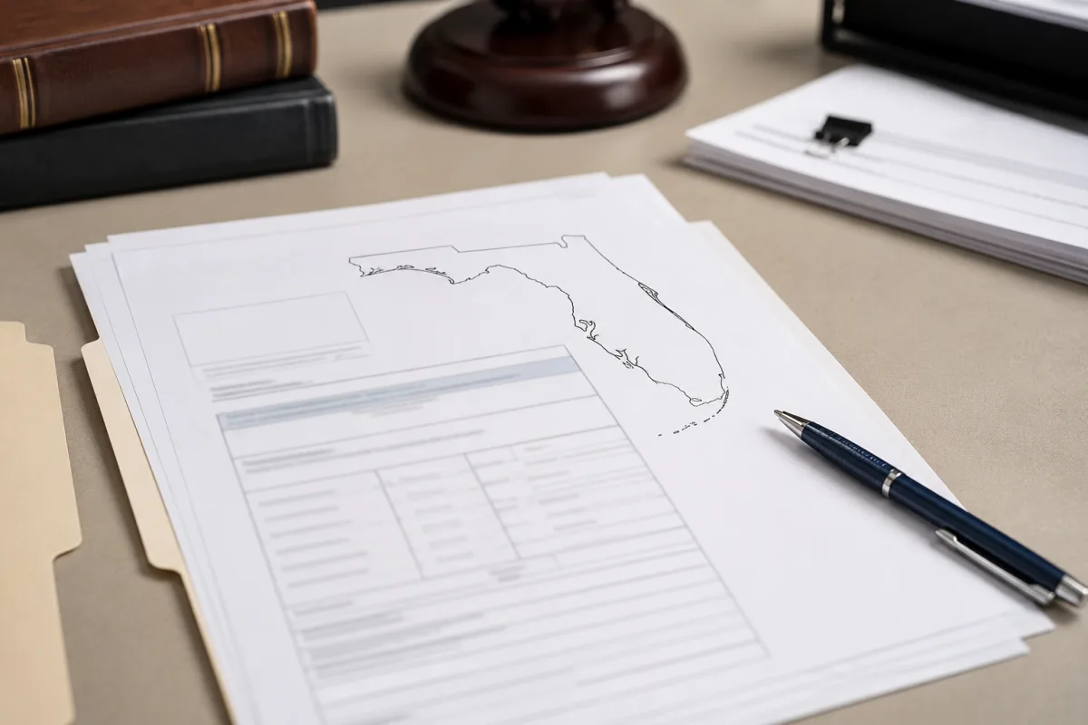 Florida probate court paperwork