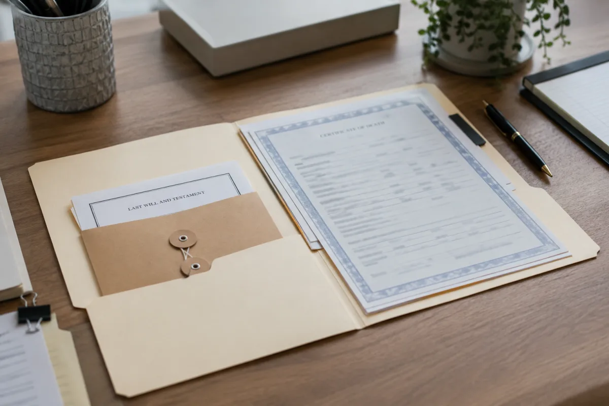 Probate filing documents