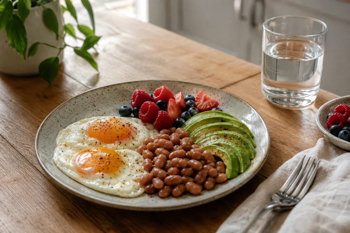 Protein-rich balanced breakfast for steady energy