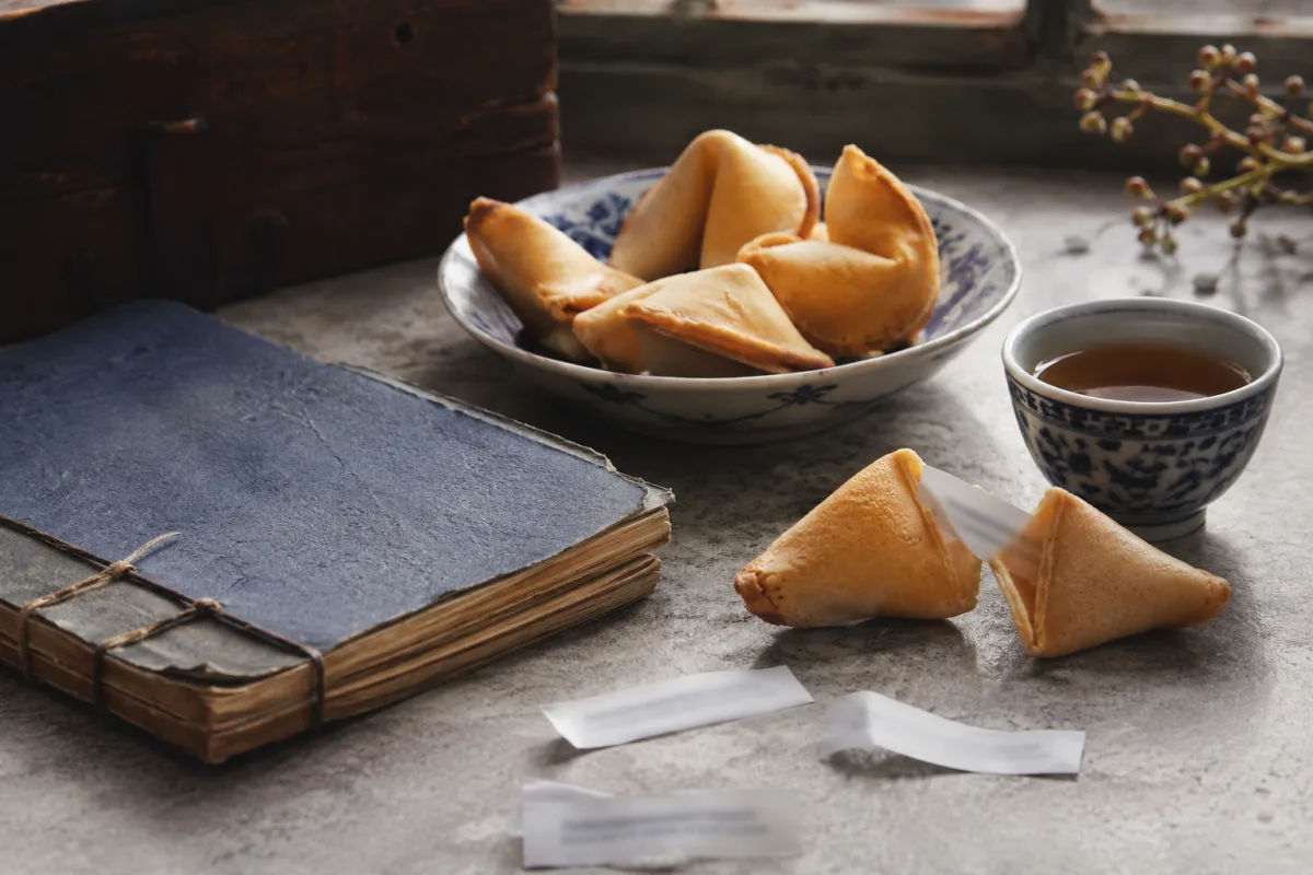 Fortune cookies and food history notes