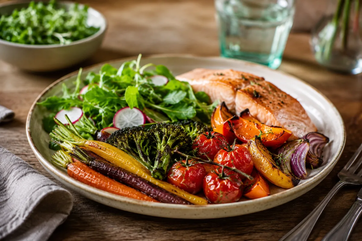 Heart smart gourmet plate