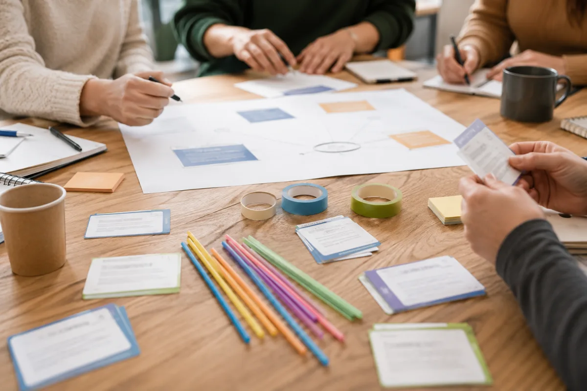 Small team building activity supplies