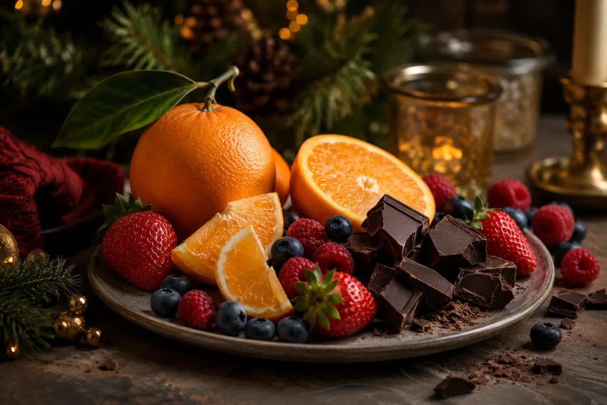 Fruit holiday treat platter