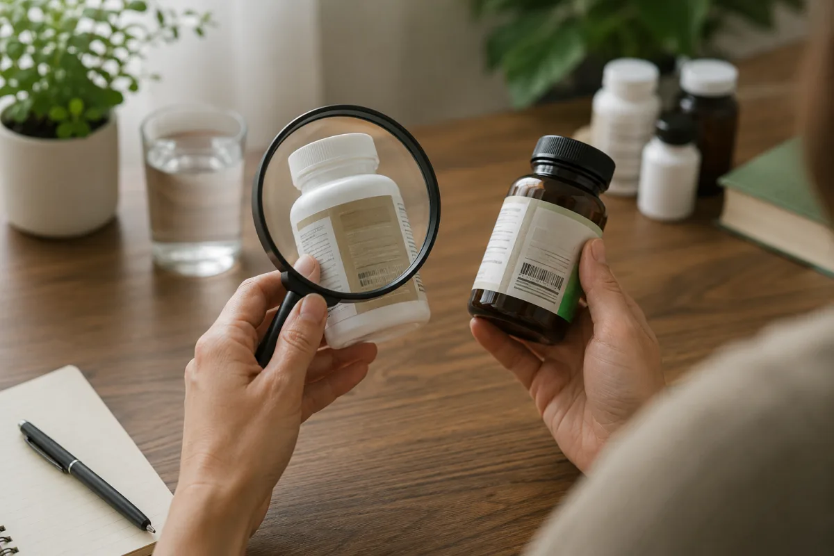 Reading supplement labels before stage fright