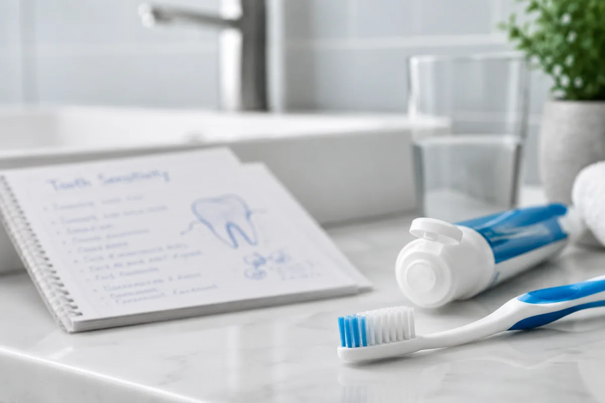 Teeth whitening sensitivity notes