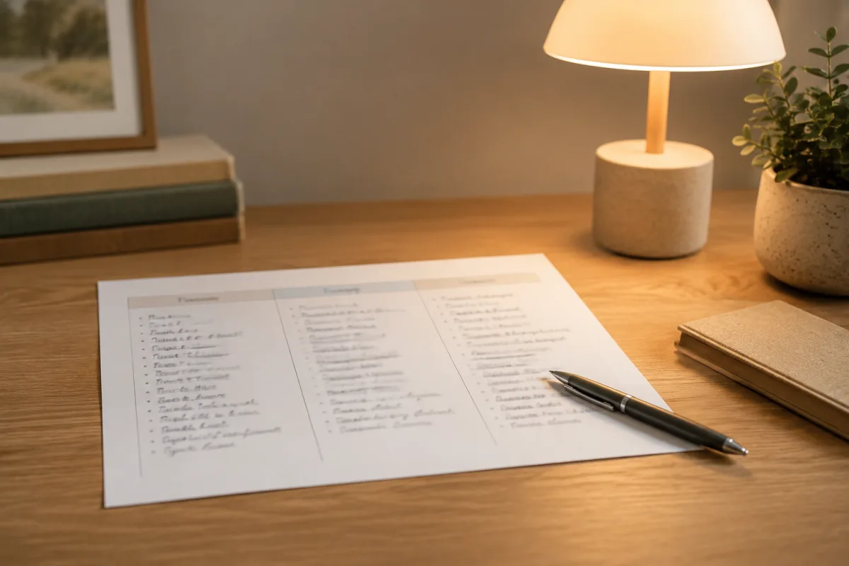 Tiny recovery list for stress