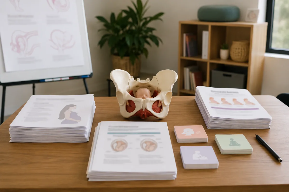Childbirth class handouts and teaching materials